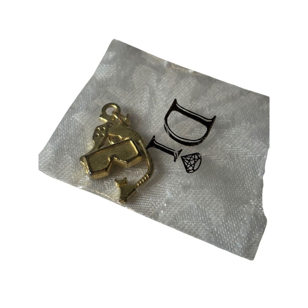 Diamonds International DI Scuba Mask Snorkel Charm Gold Tone NIP vintage